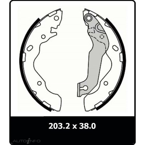 New Genuine PROTEX Brake Shoe - Rear #N3048