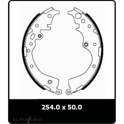 New Genuine PROTEX Brake Shoe - Rear #N3064