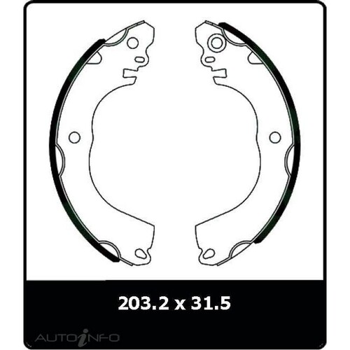 New Genuine PROTEX Brake Shoe - Rear #N3068