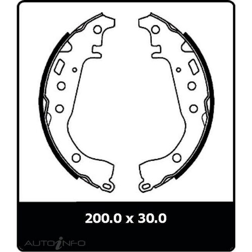 New Genuine PROTEX Brake Shoe - Rear #N3069