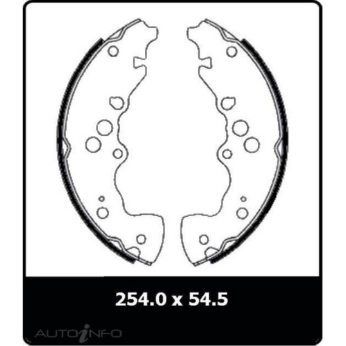 New Genuine PROTEX Brake Shoe - Rear #N3071