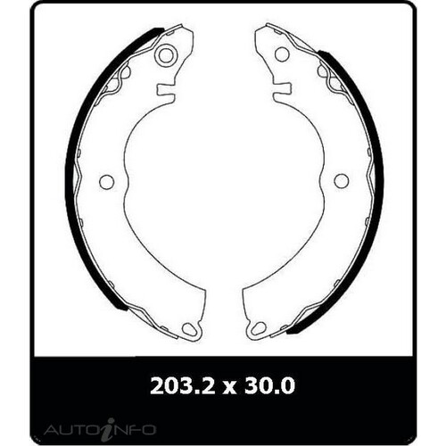 New Genuine PROTEX Brake Shoe - Rear #N3073