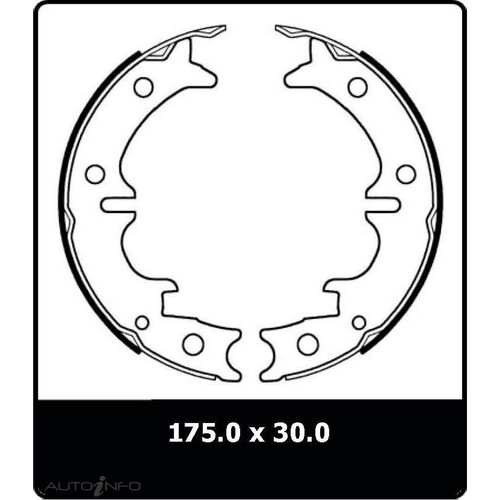 New Genuine PROTEX Parking Brake Shoe #N3082