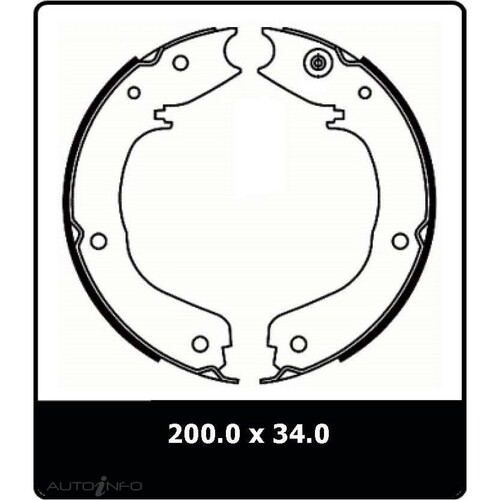 New Genuine PROTEX Parking Brake Shoe #N3086