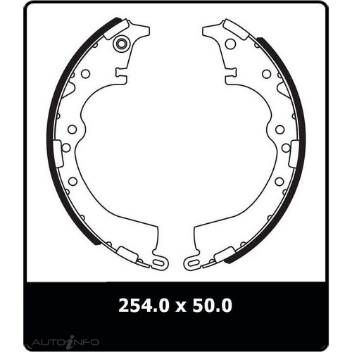 New Genuine PROTEX Brake Shoe - Rear #N3088