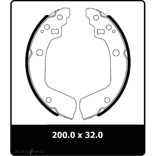 New Genuine PROTEX Brake Shoe - Rear #N3089