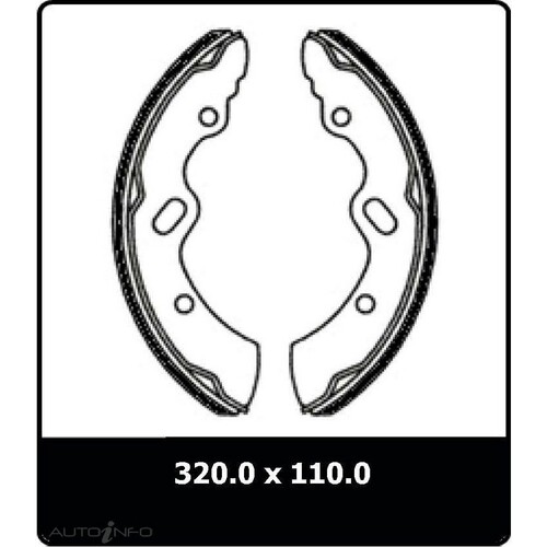 New Genuine PROTEX Brake Shoe - Rear #N3090