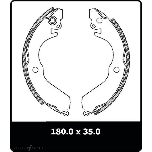 New Genuine PROTEX Drum Brake Shoe #N3100