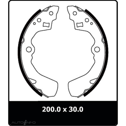 New Genuine PROTEX Brake Shoe - Rear #N3101