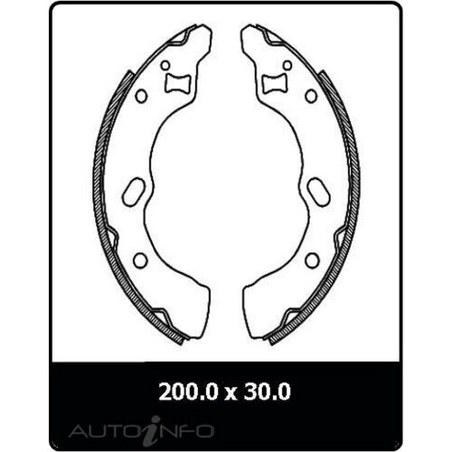 New Genuine PROTEX Brake Shoe - Rear #N3113