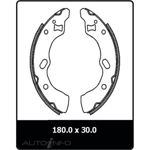 New Genuine PROTEX Brake Shoe - Rear #N3115
