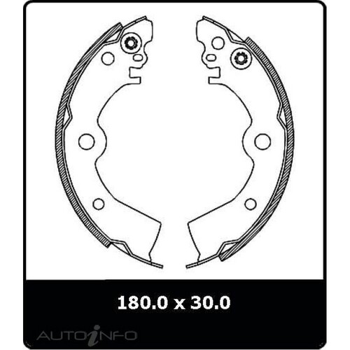 New Genuine PROTEX Brake Shoe - Rear #N3116