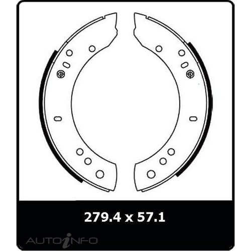 New Genuine PROTEX Brake Shoe - Rear #N3117