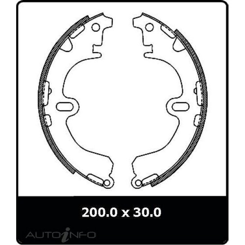 New Genuine PROTEX Brake Shoe - Rear #N3123