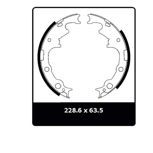 New Genuine PROTEX Brake Shoe - Rear #N3133