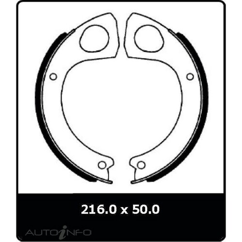 New Genuine PROTEX Parking Brake Shoe #N3135