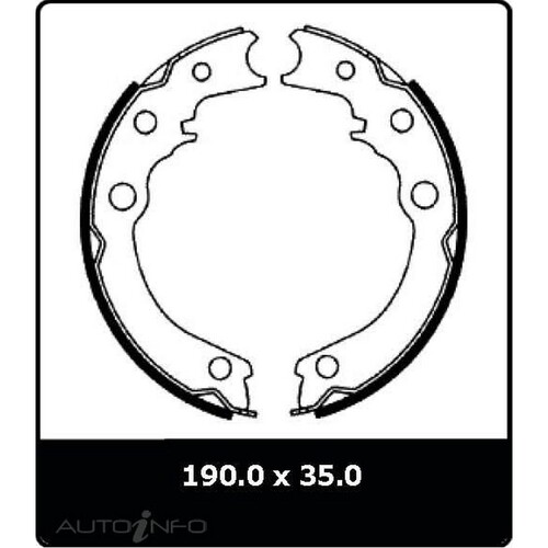 New Genuine PROTEX Parking Brake Shoe #N3138