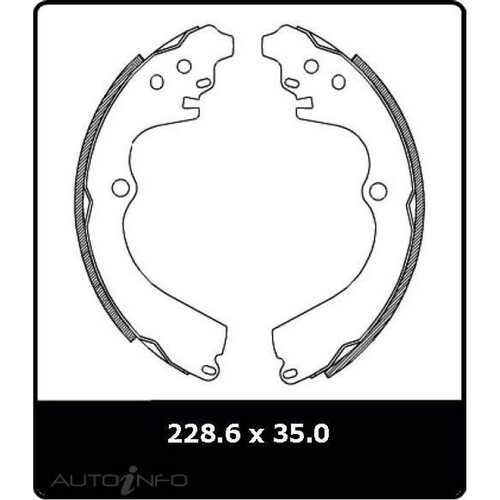 New Genuine PROTEX Brake Shoe - Rear #N3143