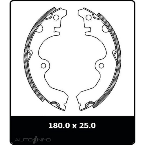 New Genuine PROTEX Brake Shoe - Rear #N3144