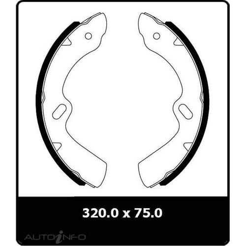 New Genuine PROTEX Drum Brake Shoe - Front #N3146