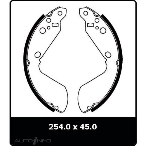 New Genuine PROTEX Brake Shoe - Rear #N3148