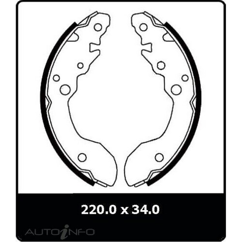 New Genuine PROTEX Brake Shoe - Rear #N3155