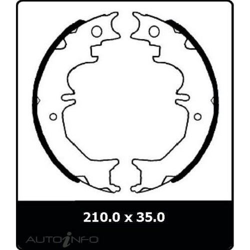 New Genuine PROTEX Drum Brake Shoe #N3157