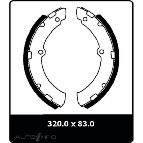 New Genuine PROTEX Drum Brake Shoe - Front #N3159