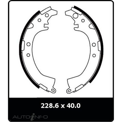 New Genuine PROTEX Brake Shoe - Rear #N3160
