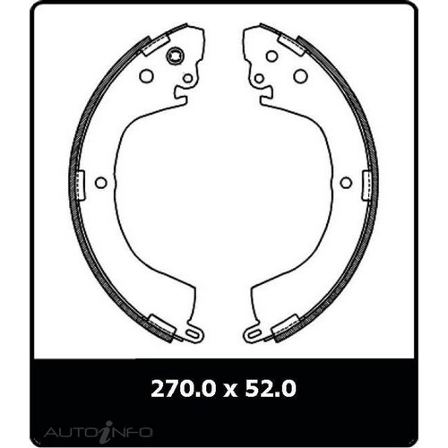New Genuine PROTEX Brake Shoe - Rear #N3169