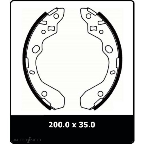 New Genuine PROTEX Brake Shoe - Rear #N3181