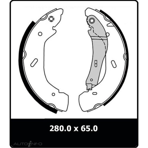 New Genuine PROTEX Brake Shoe - Rear #N3183