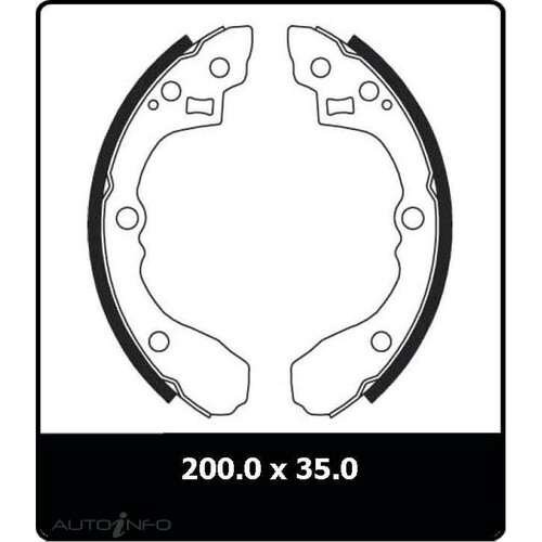 New Genuine PROTEX Brake Shoe - Rear #N3189