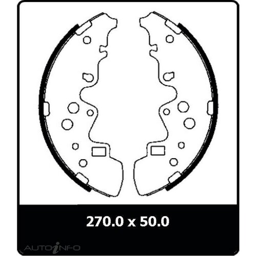 New Genuine PROTEX Drum Brake Shoe - Rear #N3192