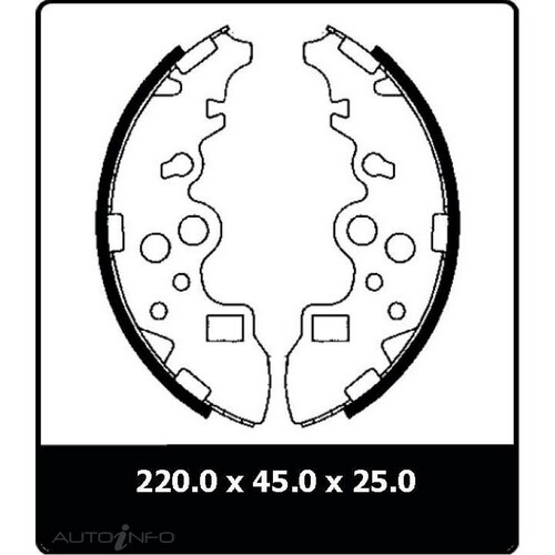 New Genuine PROTEX Brake Shoe - Rear #N3194