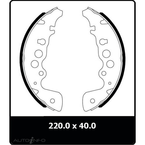 New Genuine PROTEX Brake Shoe - Rear #N3195