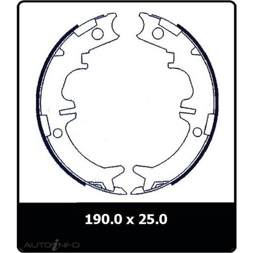 New Genuine PROTEX Drum Brake Shoe #N3199