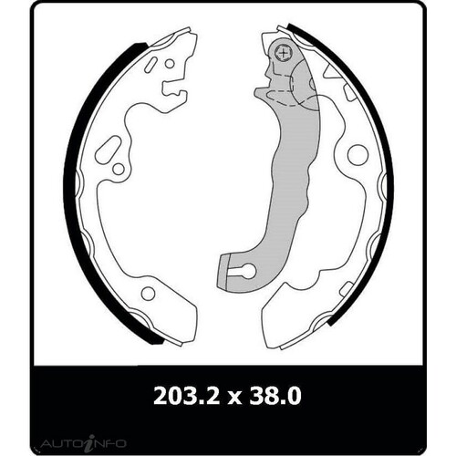 New Genuine PROTEX Brake Shoe - Rear #N3204