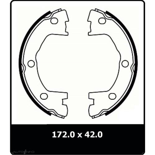 New Genuine PROTEX Parking Brake Shoe #N3214
