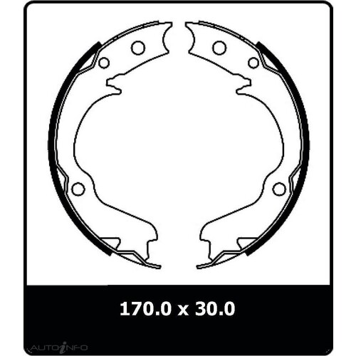 New Genuine PROTEX Parking Brake Shoe #N3227