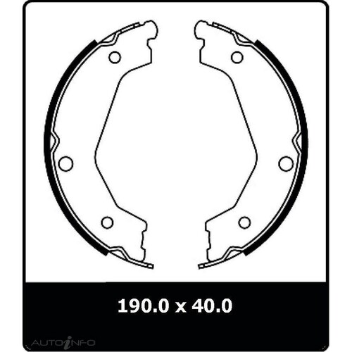 New Genuine PROTEX Parking Brake Shoe #N3231