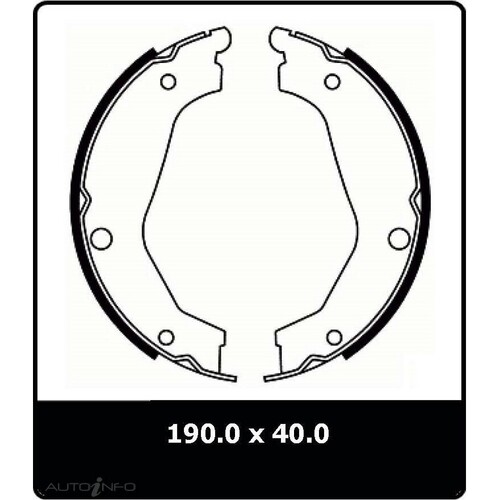 New Genuine PROTEX Parking Brake Shoe #N3234