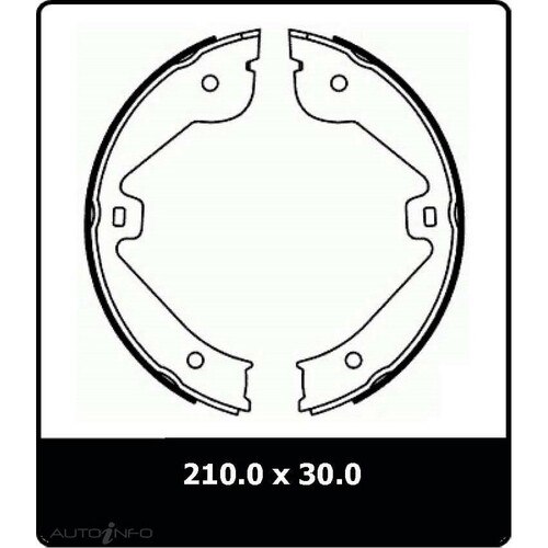 New Genuine PROTEX Parking Brake Shoe #N3237