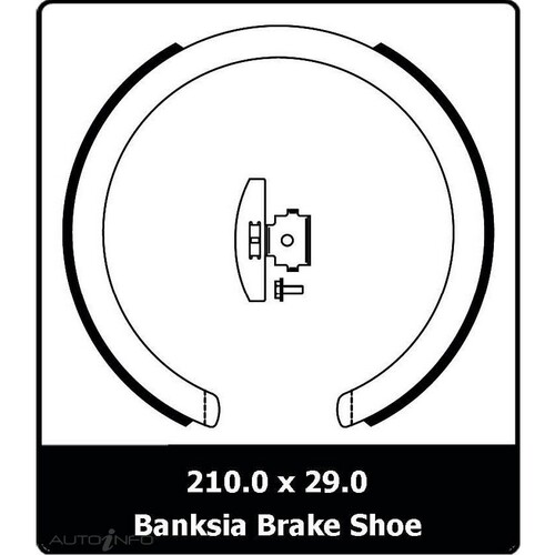 New Genuine PROTEX Parking Brake Shoe #N3241