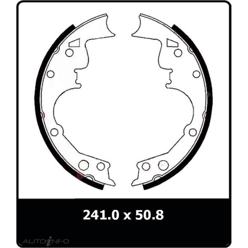 New Genuine PROTEX Brake Shoe - Rear #N3243