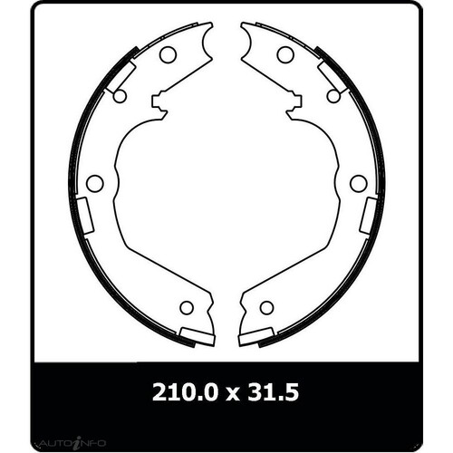 New Genuine PROTEX Parking Brake Shoe #N3248