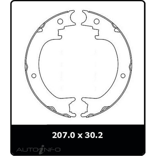 New Genuine PROTEX Parking Brake Shoe #N3255