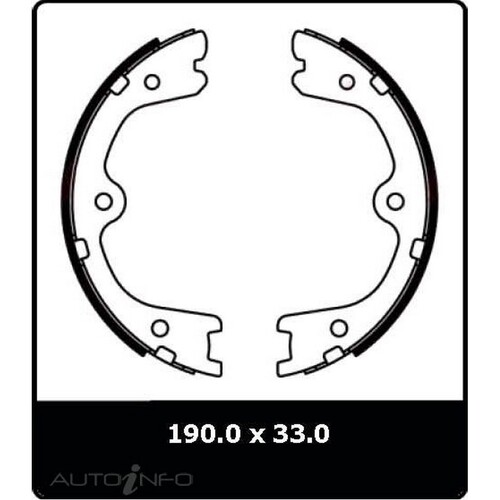 New Genuine PROTEX Parking Brake Shoe #N3260