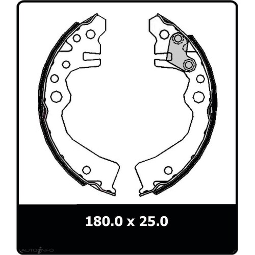 New Genuine PROTEX Brake Shoe - Rear #N3270
