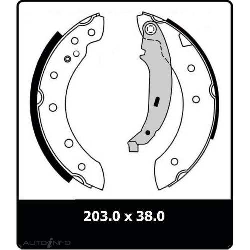 New Genuine PROTEX Brake Shoe - Rear #N3273